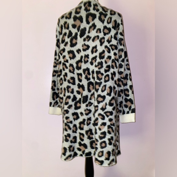 SOHO APPAREL Women’s Leopard Pattern  Casual Long Cardigan Size L (#bundle&save) - Picture 10 of 11